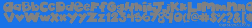 Шрифт AkadylanPlain – серые шрифты на синем фоне