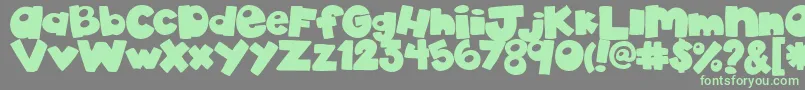 AkadylanPlain Font – Green Fonts on Gray Background
