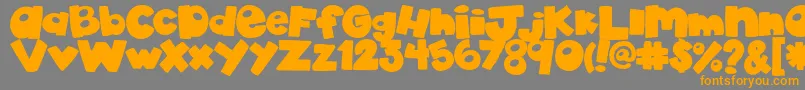 AkadylanPlain Font – Orange Fonts on Gray Background