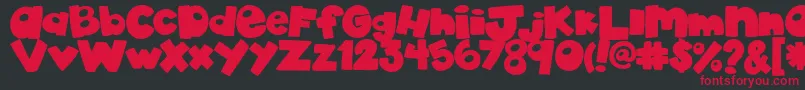 AkadylanPlain Font – Red Fonts on Black Background