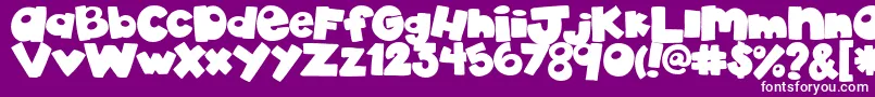 AkadylanPlain Font – White Fonts on Purple Background