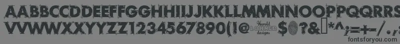 RoughDraft Font – Black Fonts on Gray Background