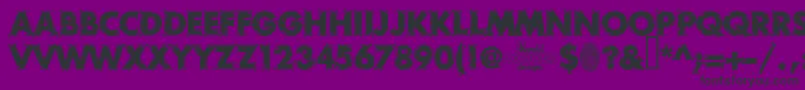 RoughDraft Font – Black Fonts on Purple Background