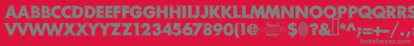 En savoir plus sur la police RoughDraft Police RoughDraft – polices grises sur fond rouge