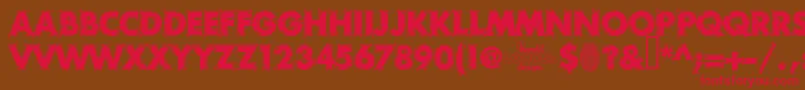 RoughDraft Font – Red Fonts on Brown Background