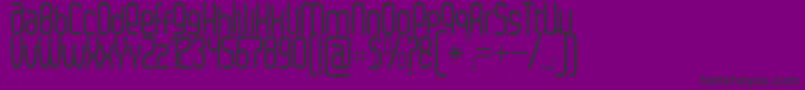 SenziRegular Font – Black Fonts on Purple Background