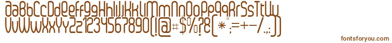 SenziRegular Font – Brown Fonts on White Background