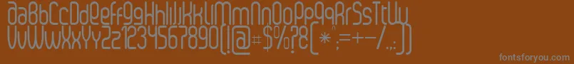 SenziRegular Font – Gray Fonts on Brown Background