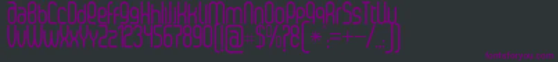 SenziRegular Font – Purple Fonts on Black Background