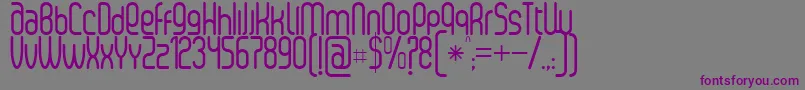 SenziRegular Font – Purple Fonts on Gray Background