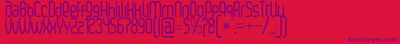 Шрифт SenziRegular – фиолетовые шрифты на красном фоне