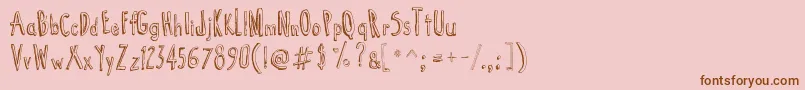 More about CartoonTunes Font CartoonTunes Font – Brown Fonts on Pink Background