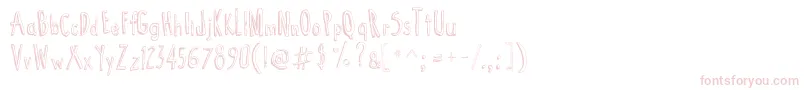 CartoonTunes Font – Pink Fonts on White Background