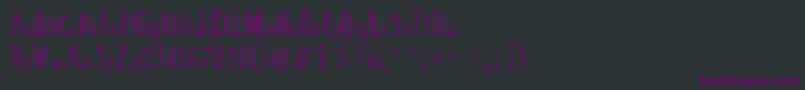 CartoonTunes Font – Purple Fonts on Black Background