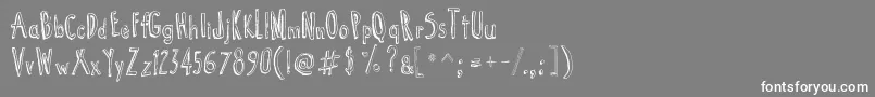 CartoonTunes Font – White Fonts on Gray Background