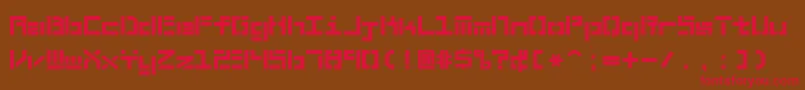 BraciolaMsExbStencil Font – Red Fonts on Brown Background