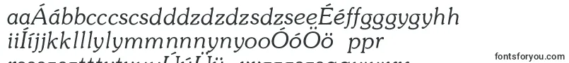 Шрифт ItcSouvenirLtLightItalic – венгерские шрифты