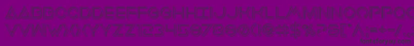 Earthorbiterengraved Font – Black Fonts on Purple Background