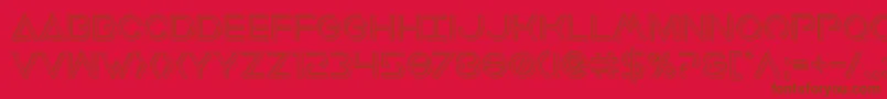 Earthorbiterengraved Font – Brown Fonts on Red Background