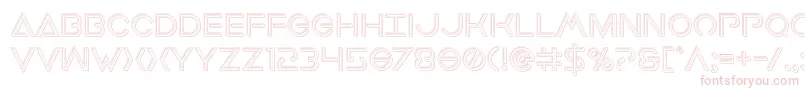 Earthorbiterengraved Font – Pink Fonts on White Background