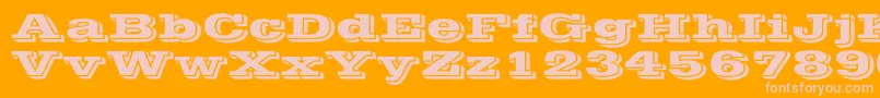 Подробнее о шрифте VineraWd Шрифт VineraWd – розовые шрифты на оранжевом фоне
