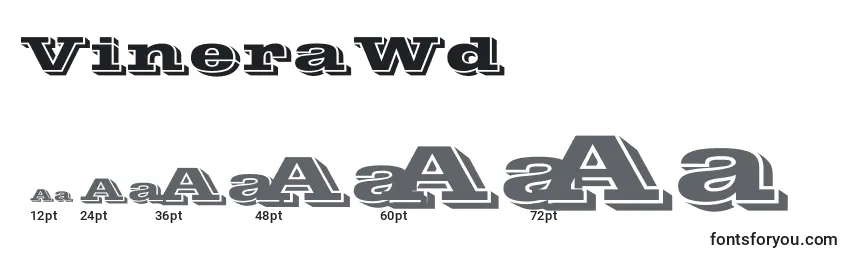 VineraWd Font Sizes