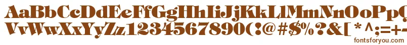 TiffanyHeavyNormal Font – Brown Fonts on White Background