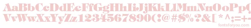 TiffanyHeavyNormal Font – Pink Fonts on White Background
