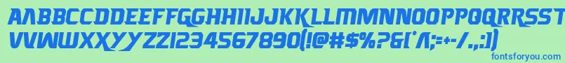 fuente Borgsquadcond – Fuentes Azules Sobre Fondo Verde