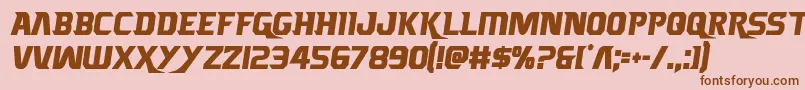 Borgsquadcond Font – Brown Fonts on Pink Background