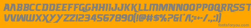 Borgsquadcond Font – Gray Fonts on Orange Background