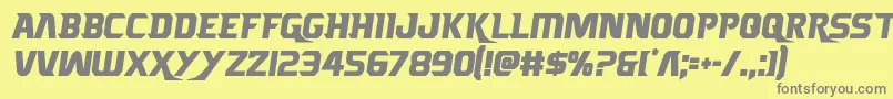 Borgsquadcond Font – Gray Fonts on Yellow Background