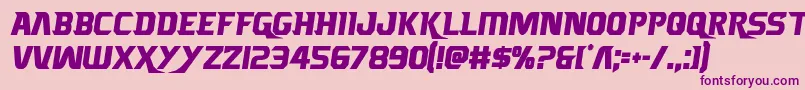 Borgsquadcond Font – Purple Fonts on Pink Background