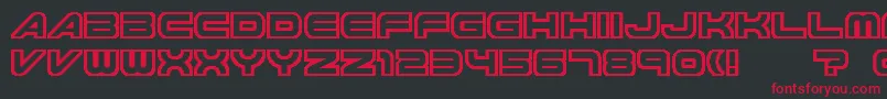 Knighthawks Font – Red Fonts on Black Background