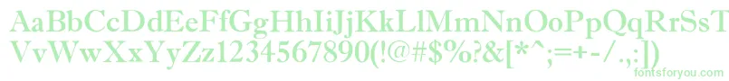 AAntiquetradyrgh Font – Green Fonts on White Background