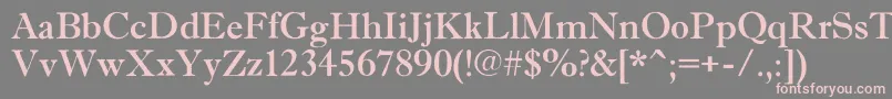 AAntiquetradyrgh Font – Pink Fonts on Gray Background