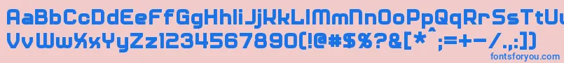 Шрифт Diner – синие шрифты на розовом фоне