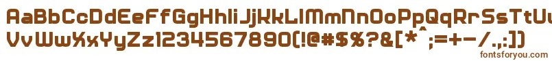 Шрифт Diner – коричневые шрифты на белом фоне