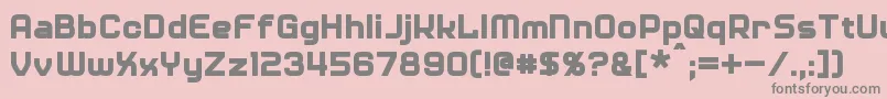 Шрифт Diner – серые шрифты на розовом фоне