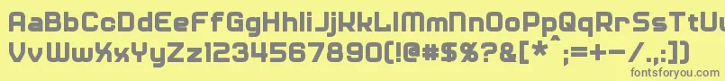 Шрифт Diner – серые шрифты на жёлтом фоне