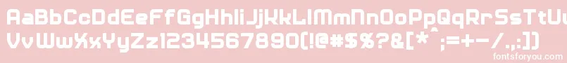フォントDiner – ピンクの背景に白い文字