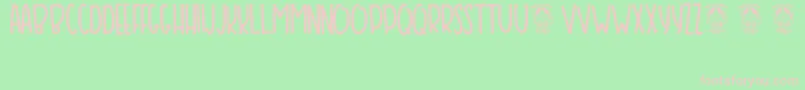 Bansky Font – Pink Fonts on Green Background