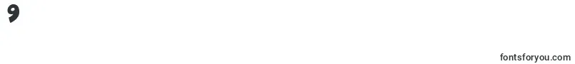 フォントFunnyCute – フォント数字9