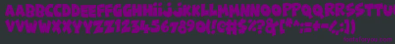 FunnyCute Font – Purple Fonts on Black Background