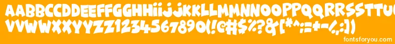 More about FunnyCute Font FunnyCute Font – White Fonts on Orange Background