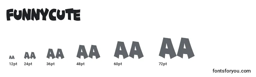 FunnyCute Font Sizes