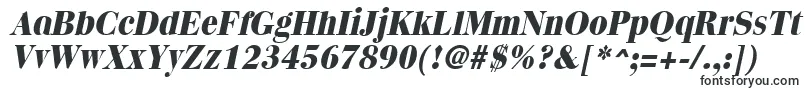 Шрифт QuantasextraboldItalic – широкие шрифты