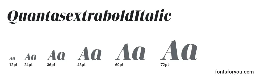 QuantasextraboldItalic Font Sizes