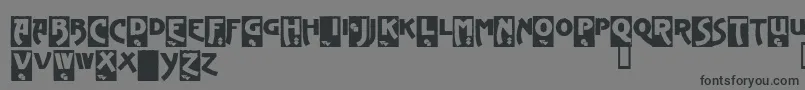 Advegd-Schriftart – Schwarze Schriften auf grauem Hintergrund