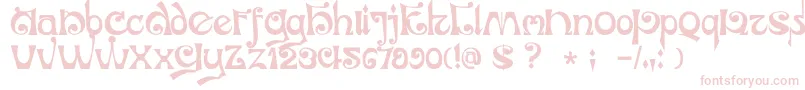 フォントDkJubileum – ピンクのフォント